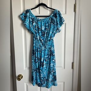 Lilly Pulitzer Size Small Clarett Flutter Sleeve dress. In EUC. Worn once!
